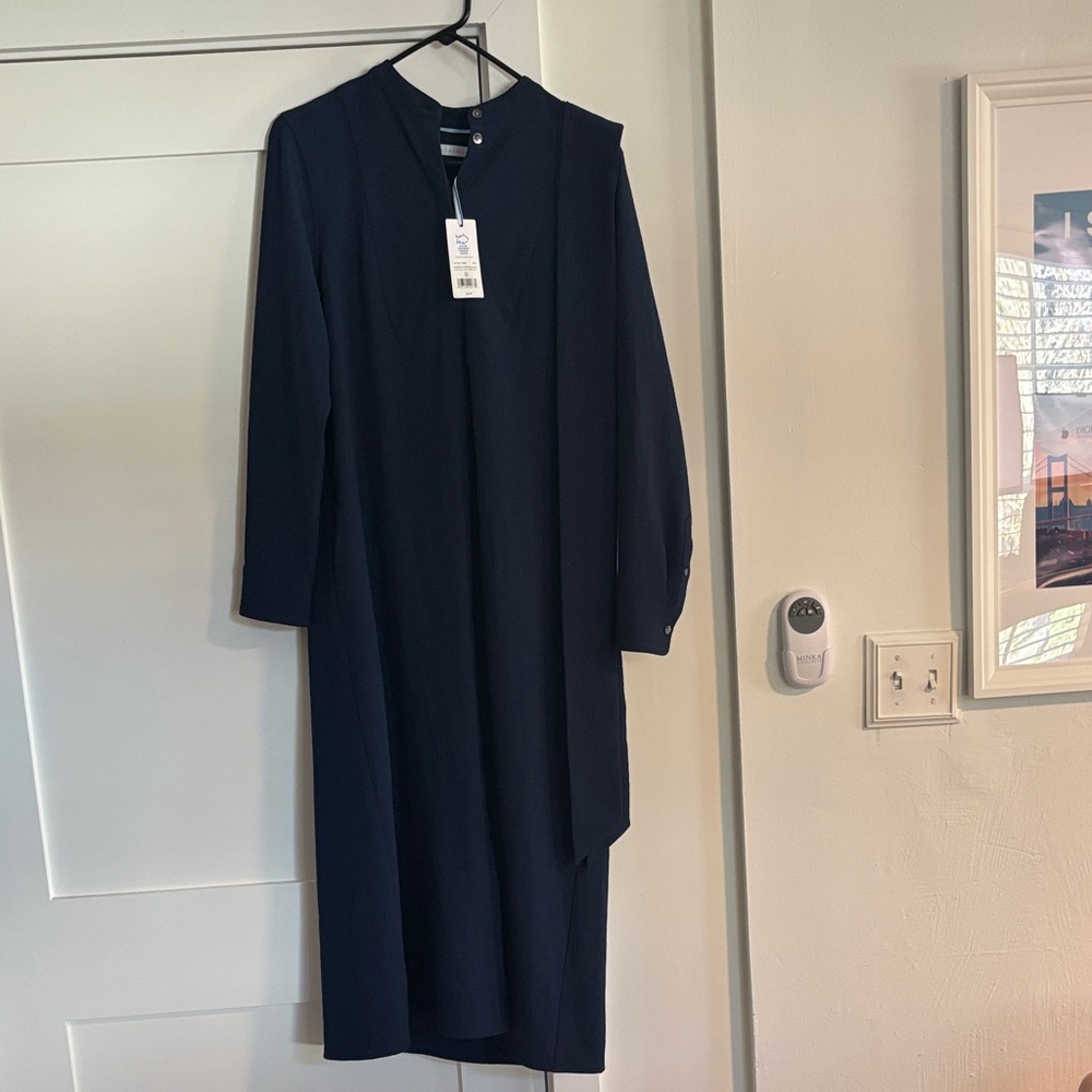 Southern Tide Midnight Blue Long Sleeve Dress